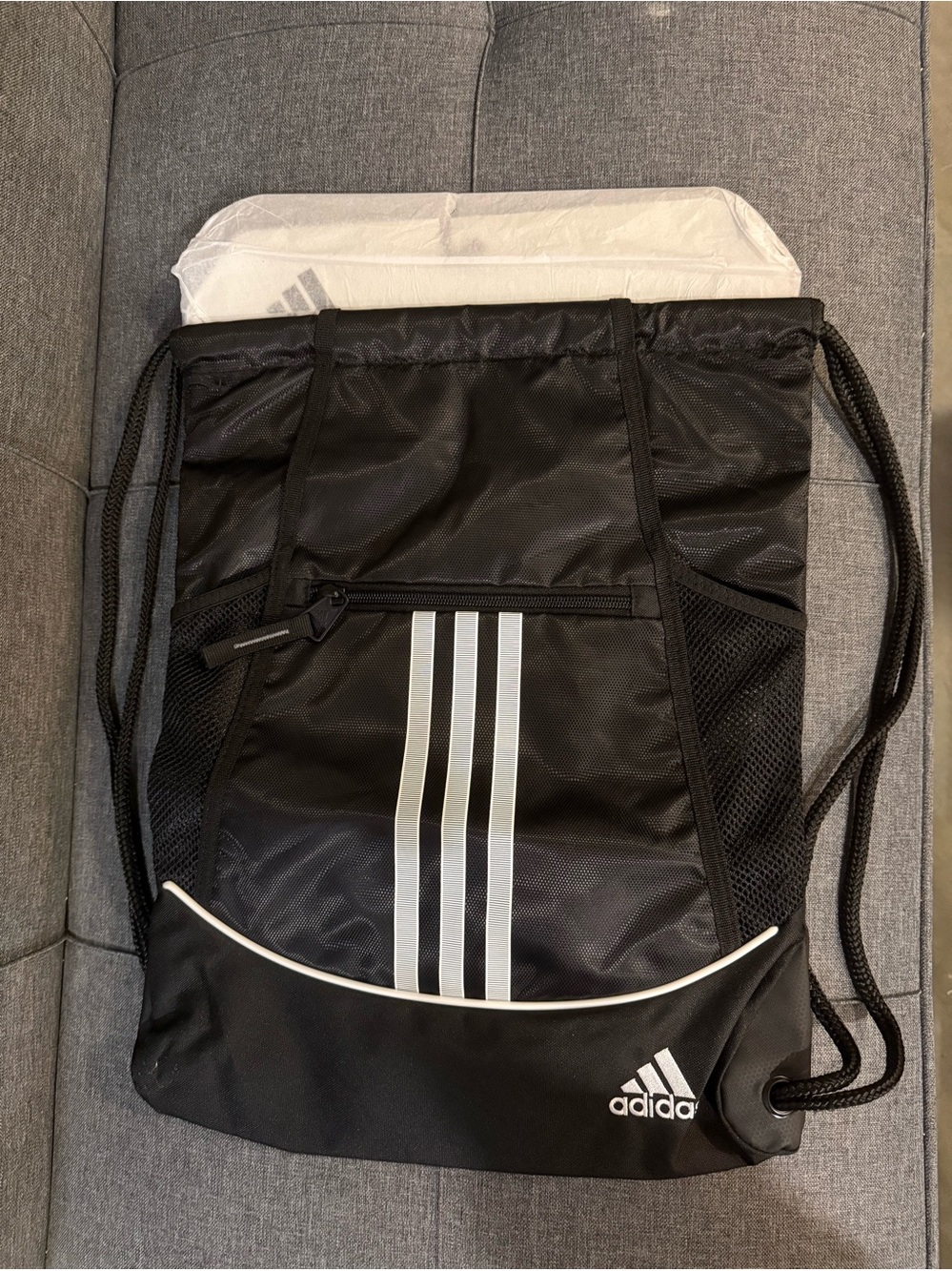 adidas Alliance Sackpack – Drawstring Backpack for Sports, Small Gym Bag